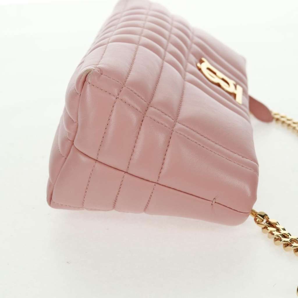 Burberry Lola Zip Shoulder Bag Pink Leather Good condition - Model View