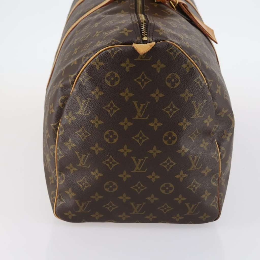 Louis Vuitton Keepall Bag Brown Canvas Fair condition - Model View
