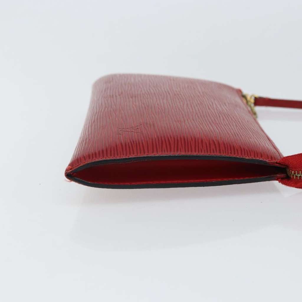 Louis Vuitton Pochette Accessoires Red Leather Fair condition - Inside View