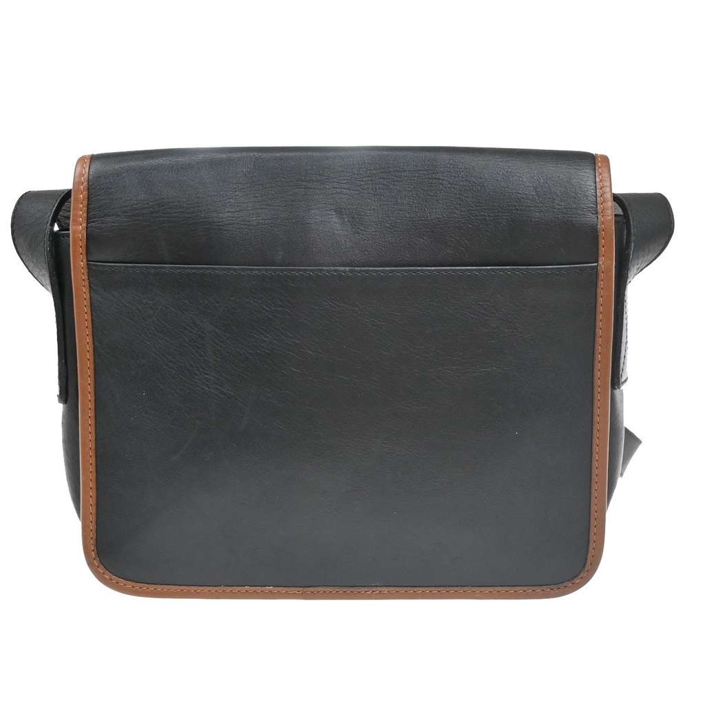 Celine Vintage Shoulder Bag Black Leather Good condition - Back View