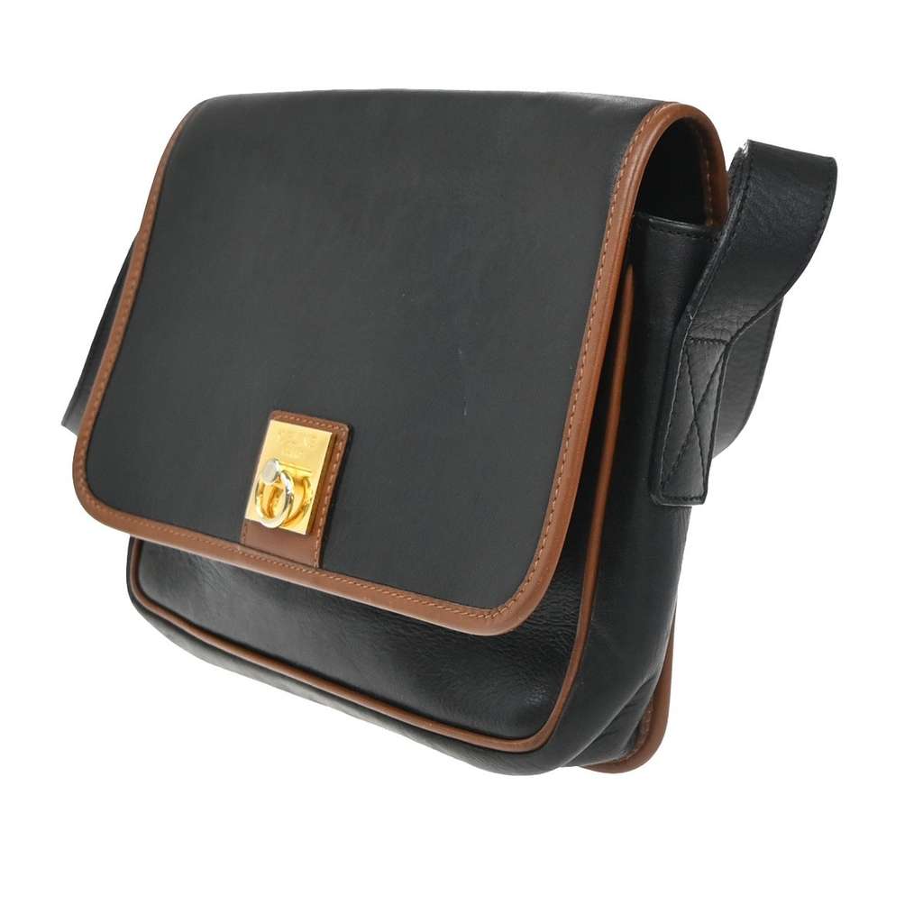 Celine Vintage Shoulder Bag Black Leather Good condition - Inside View