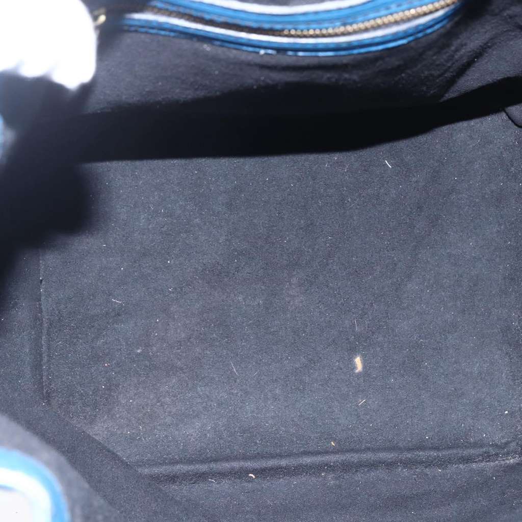 Louis Vuitton Noe Handbag Blue Leather Good condition - Box View