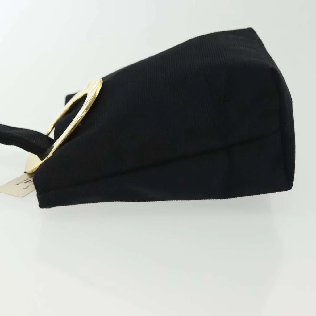 Celine Circle Logo Pouch Black Good - Model View