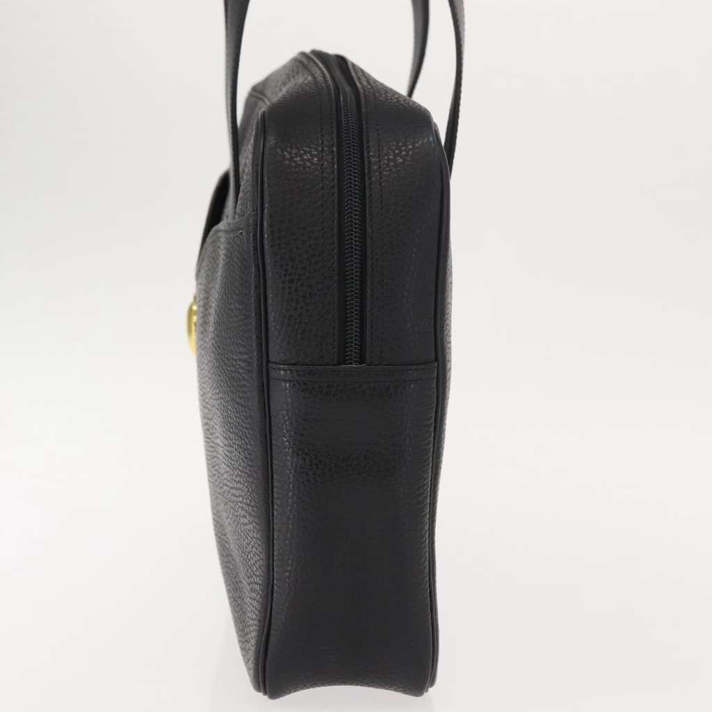 Christian Dior Vintage CD Handbag Black Leather Good condition - Inside View