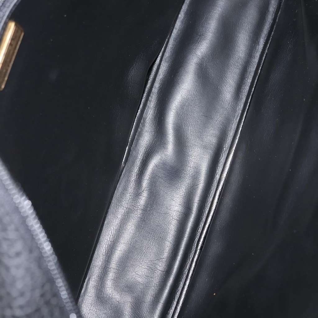 Christian Dior Vintage CD Handbag Black Leather Good condition - Box View