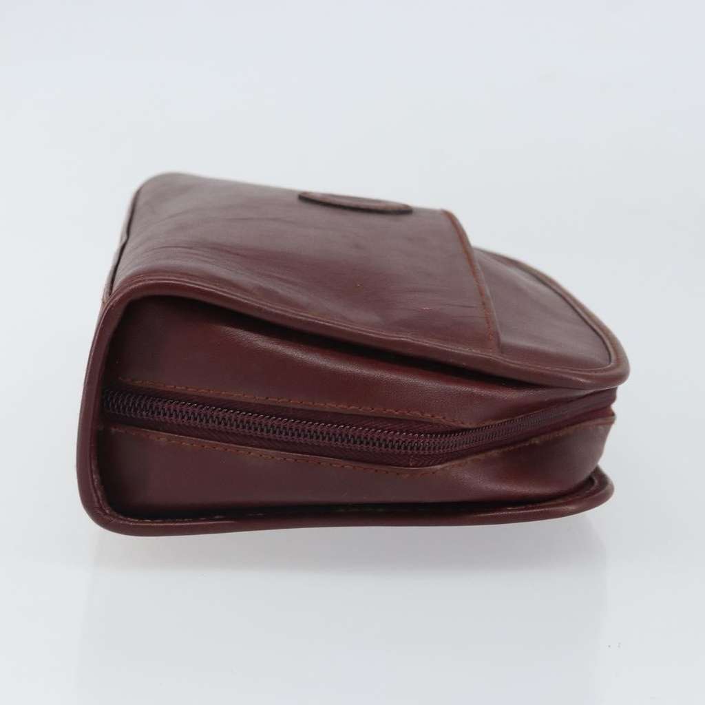 Cartier Must de Cartier Clutch bag Burgundy Leather Good condition - Inside View