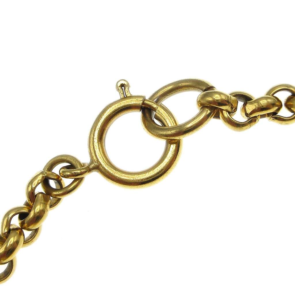 Chanel CC Heart Pendant Necklace Gold Good condition - Box View