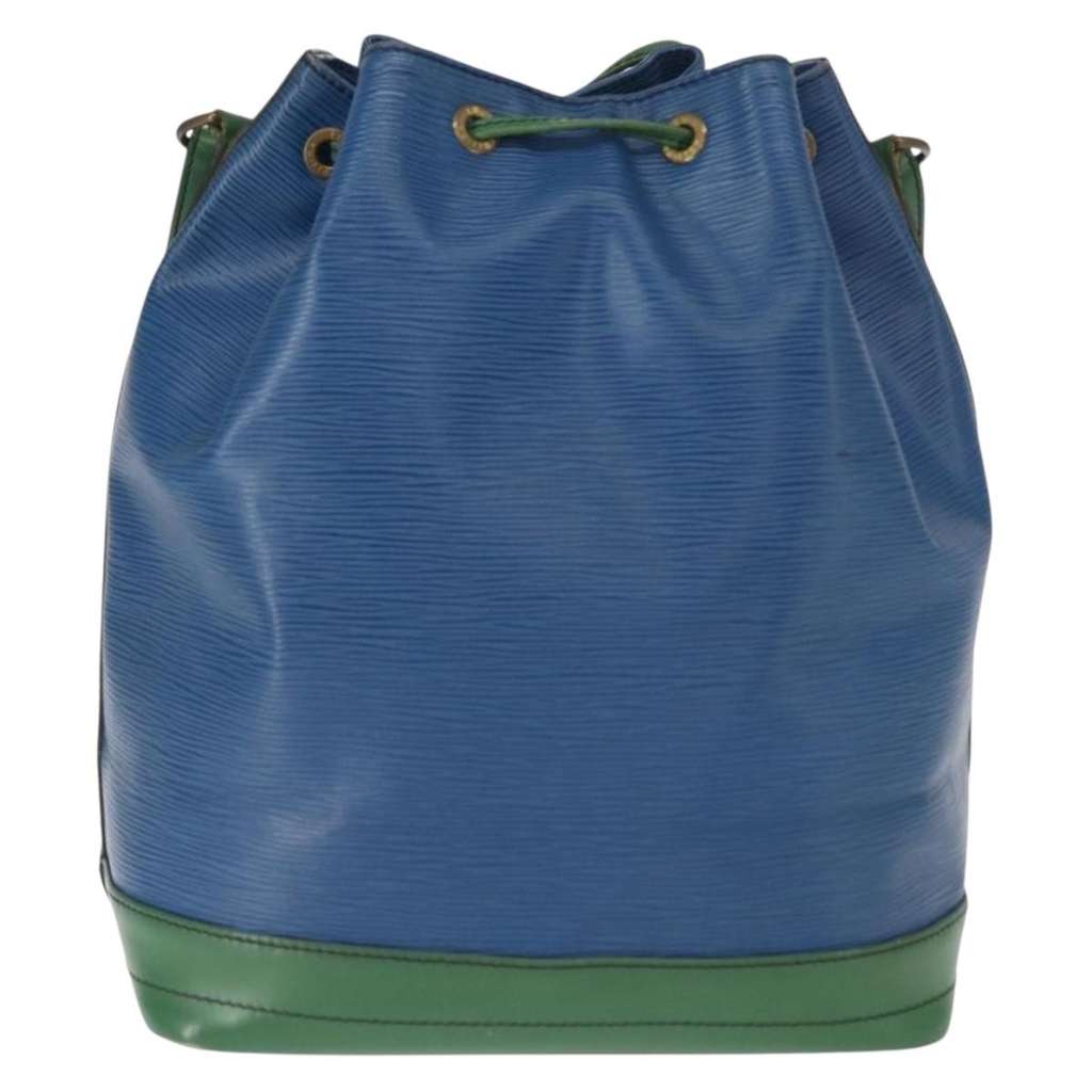 Louis Vuitton Bicolor Noe Handbag Blue Leather Fair condition - Back View