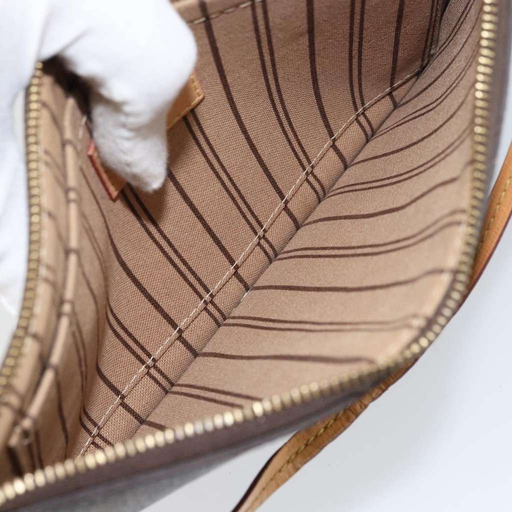 Louis Vuitton Neverfull Pochette Brown Canvas Good condition - Box View