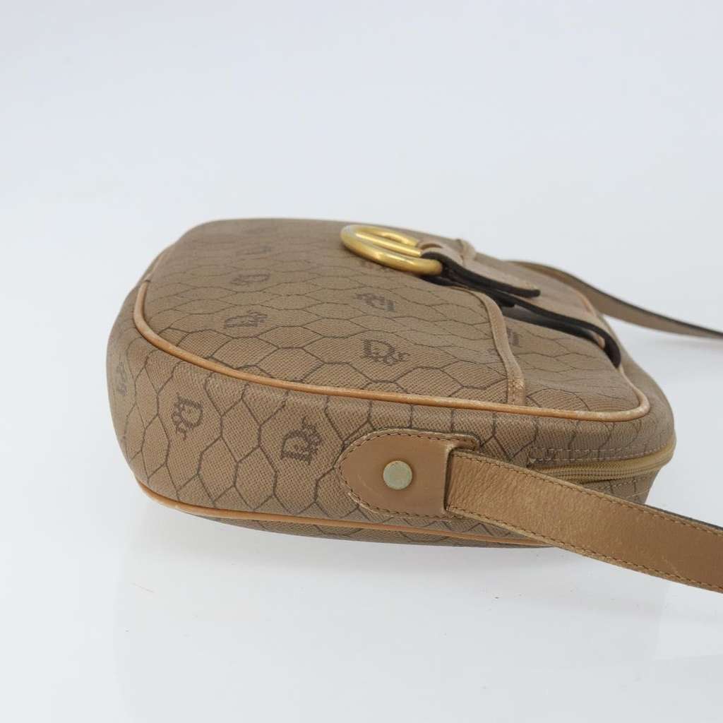Christian Dior Vintage Honeycomb Shoulder Bag Beige Canvas Good condition - Inside View