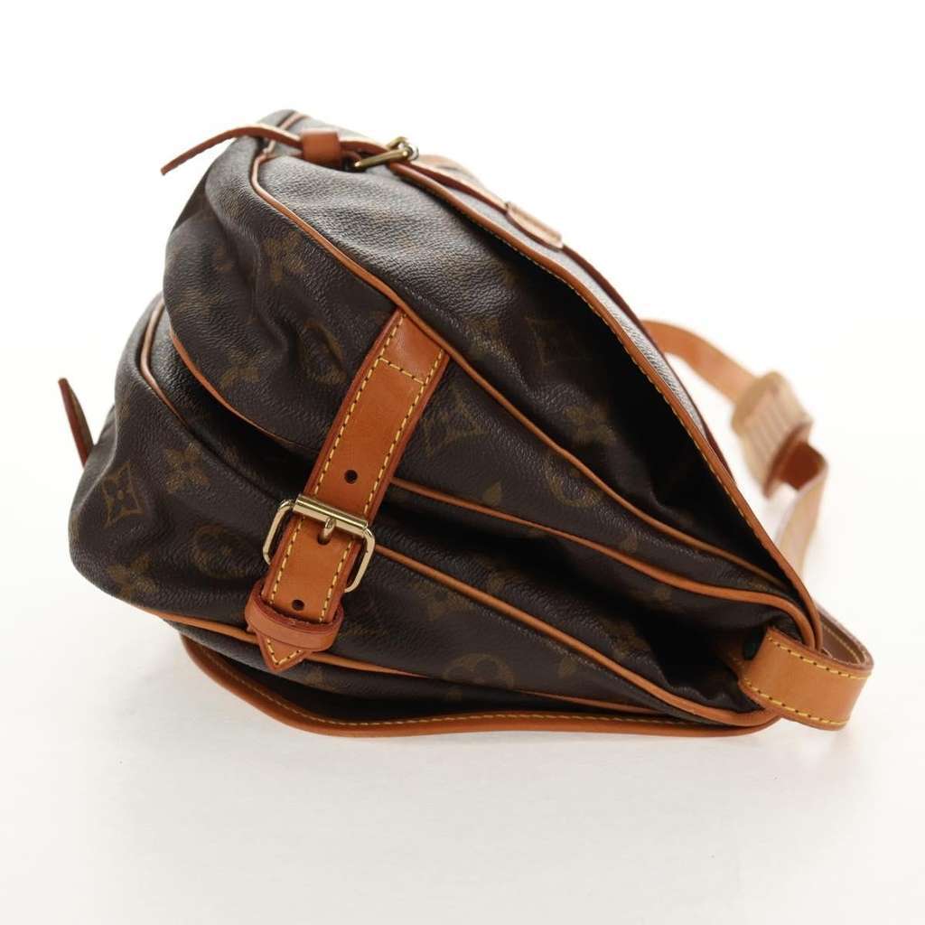 Louis Vuitton Saumur Handbag Brown Canvas Good condition - Model View