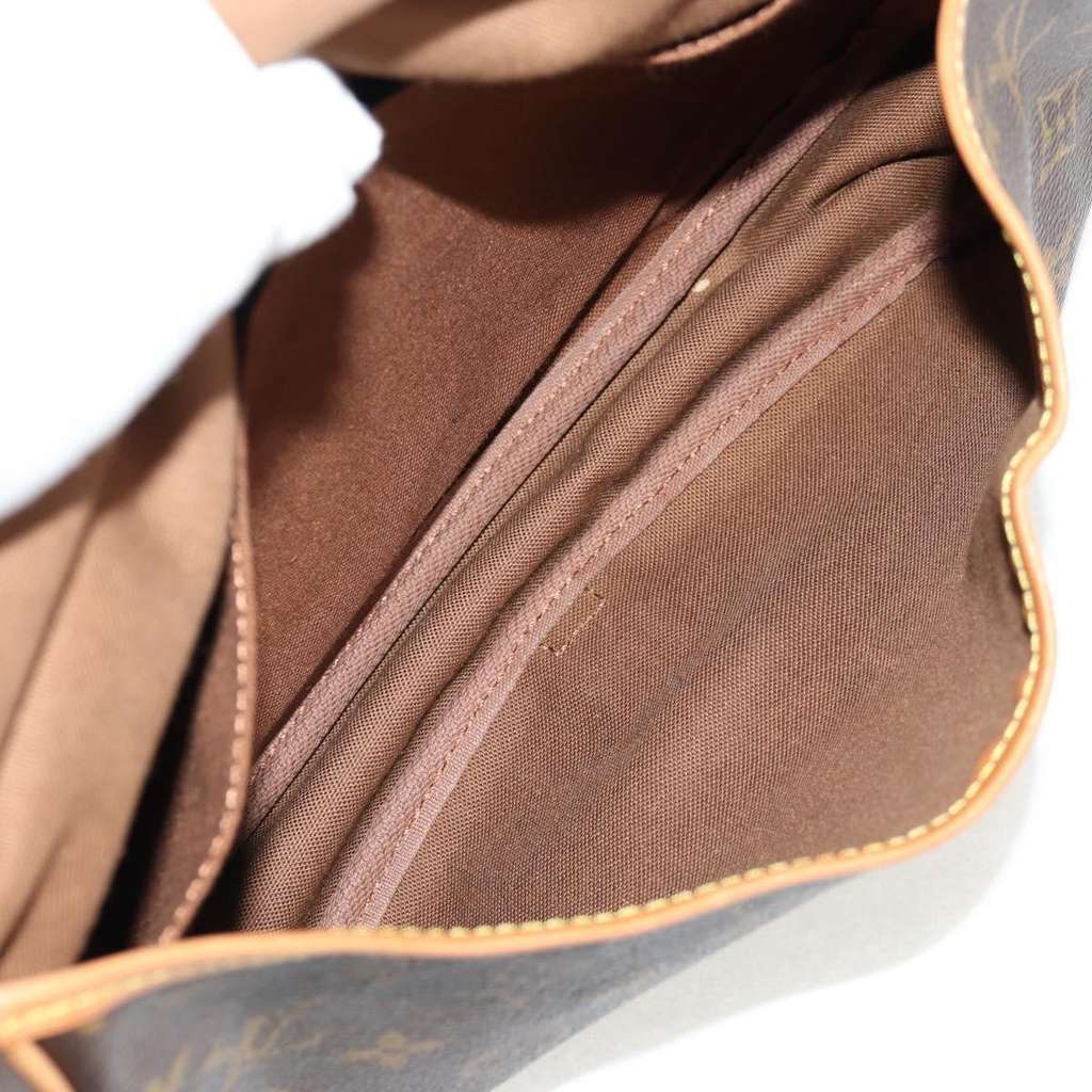 Louis Vuitton Saumur Handbag Brown Canvas Good condition - Box View