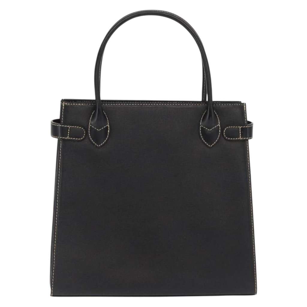 Burberry Vintage Handbag Black Leather Good condition - Back View