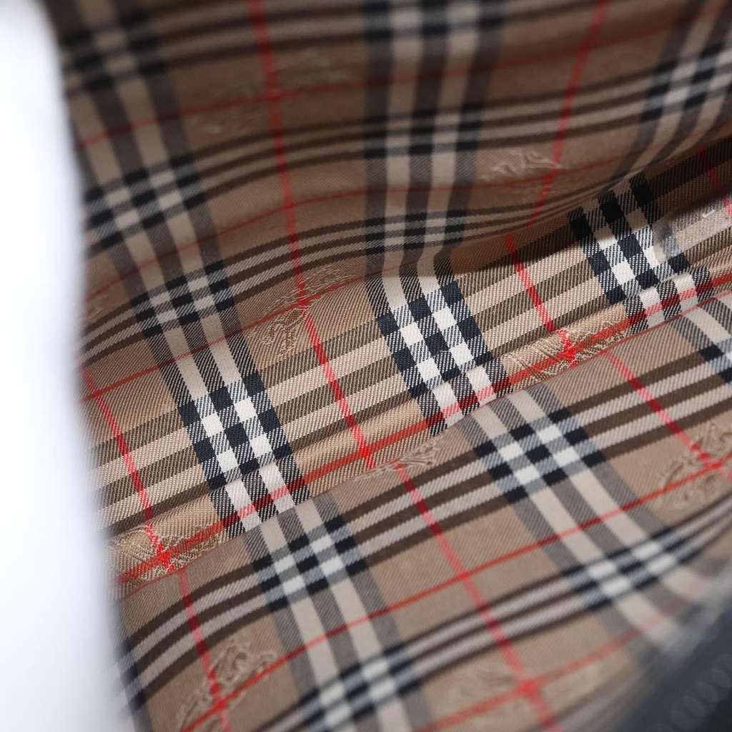 Burberry Vintage Handbag Black Leather Good condition - Box View