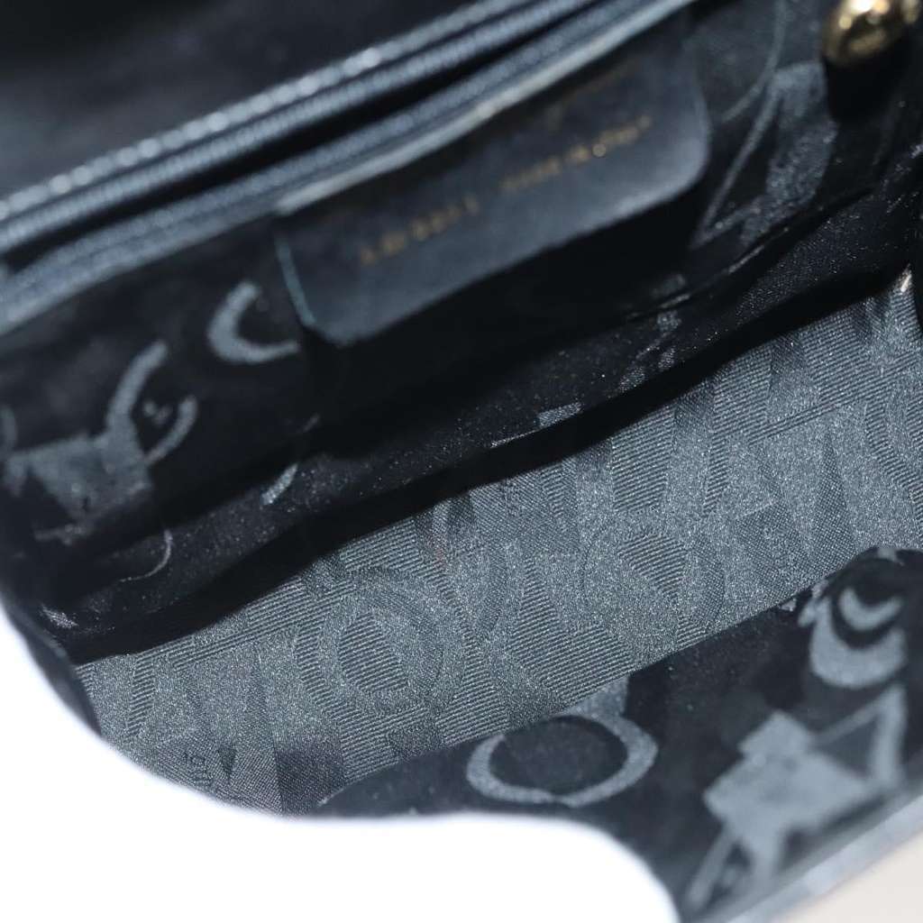 Salvatore Ferragamo Vala Handbag Black Leather Good condition - Box View