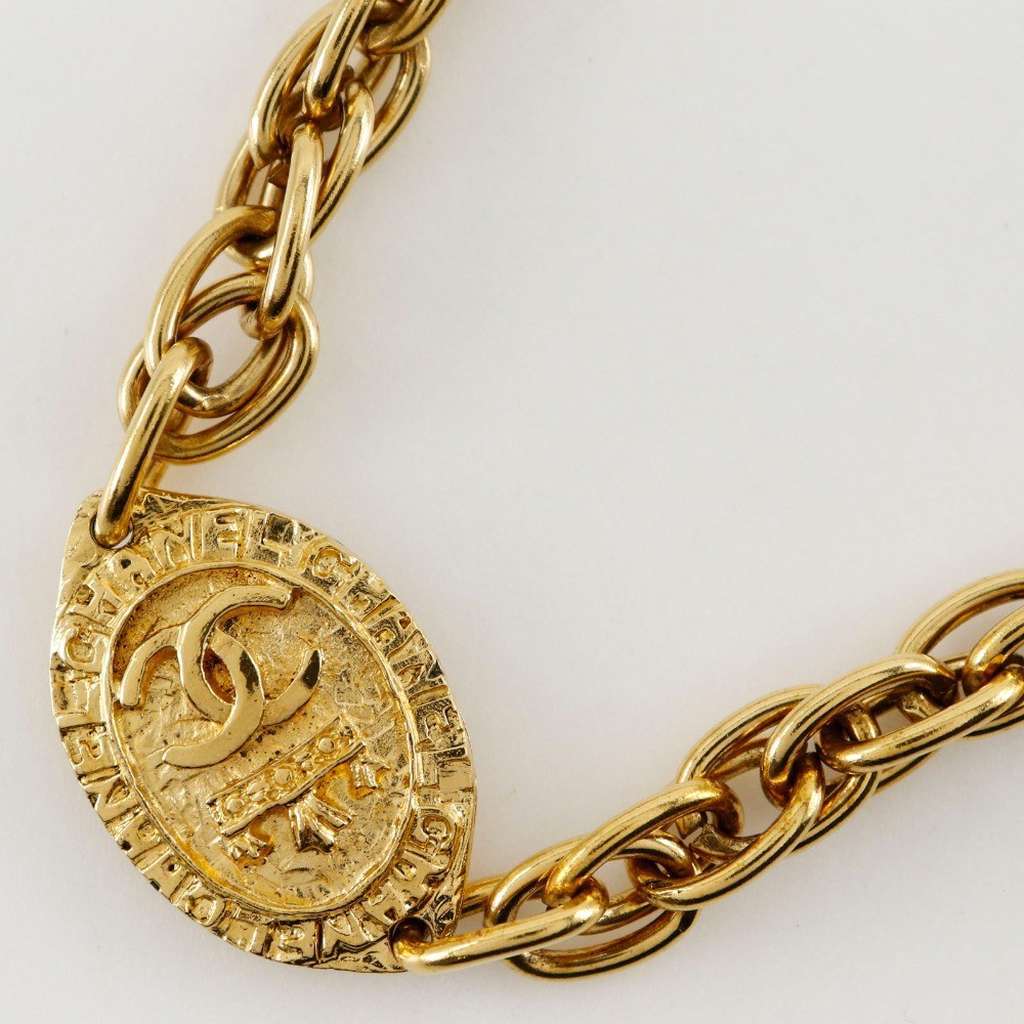 Chanel Coco Long Necklace Gold Good condition - Inside View
