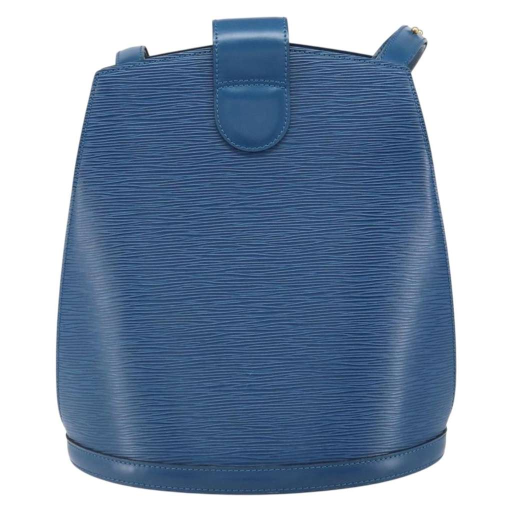 Louis Vuitton Cluny Shoulder Bag Blue Leather Good condition - Back View