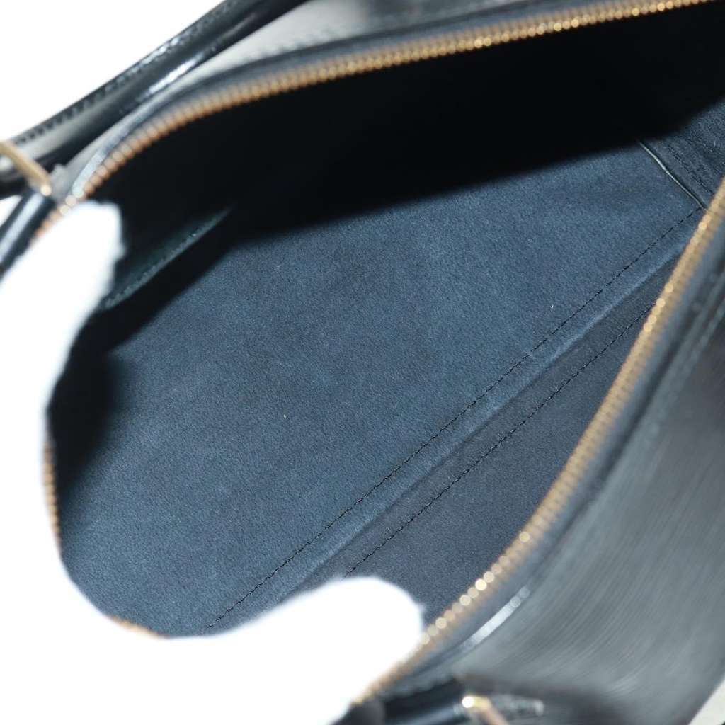 Louis Vuitton Speedy Handbag Black Leather Good condition - Box View