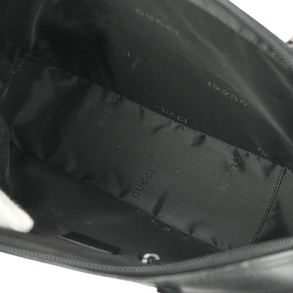 Gucci Vintage Handbag Black Leather Good condition - Inside View