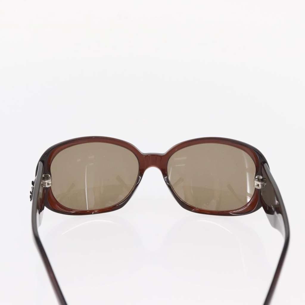 Chanel Camélia sunglasses Brown Plastic Good condition - Back View