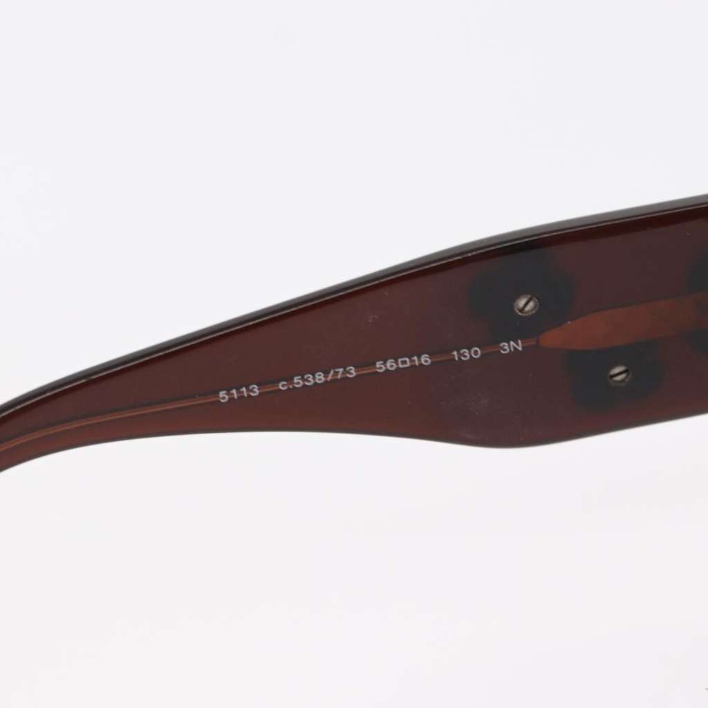 Chanel Camélia sunglasses Brown Plastic Good condition - Box View