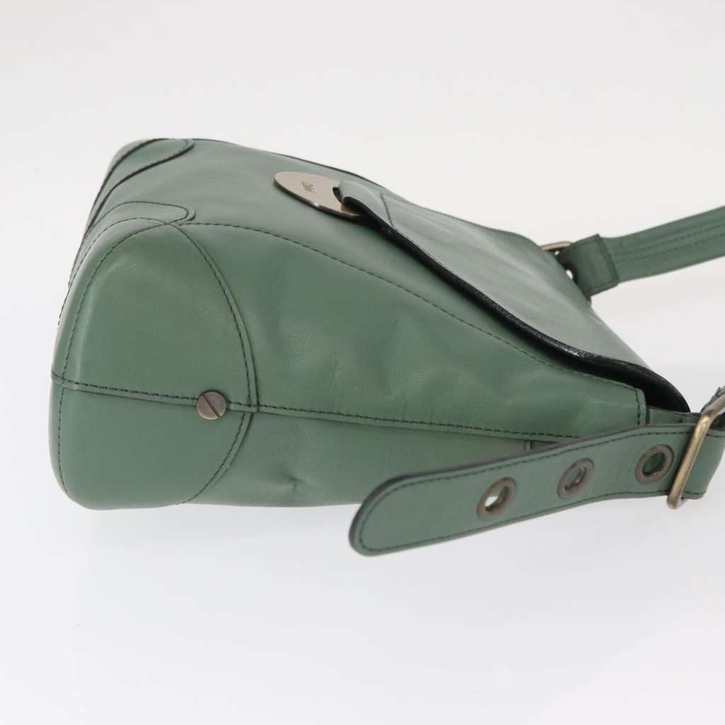 Chloe Vintage Flap shoulder bag Green Leather Good condition - Inside View