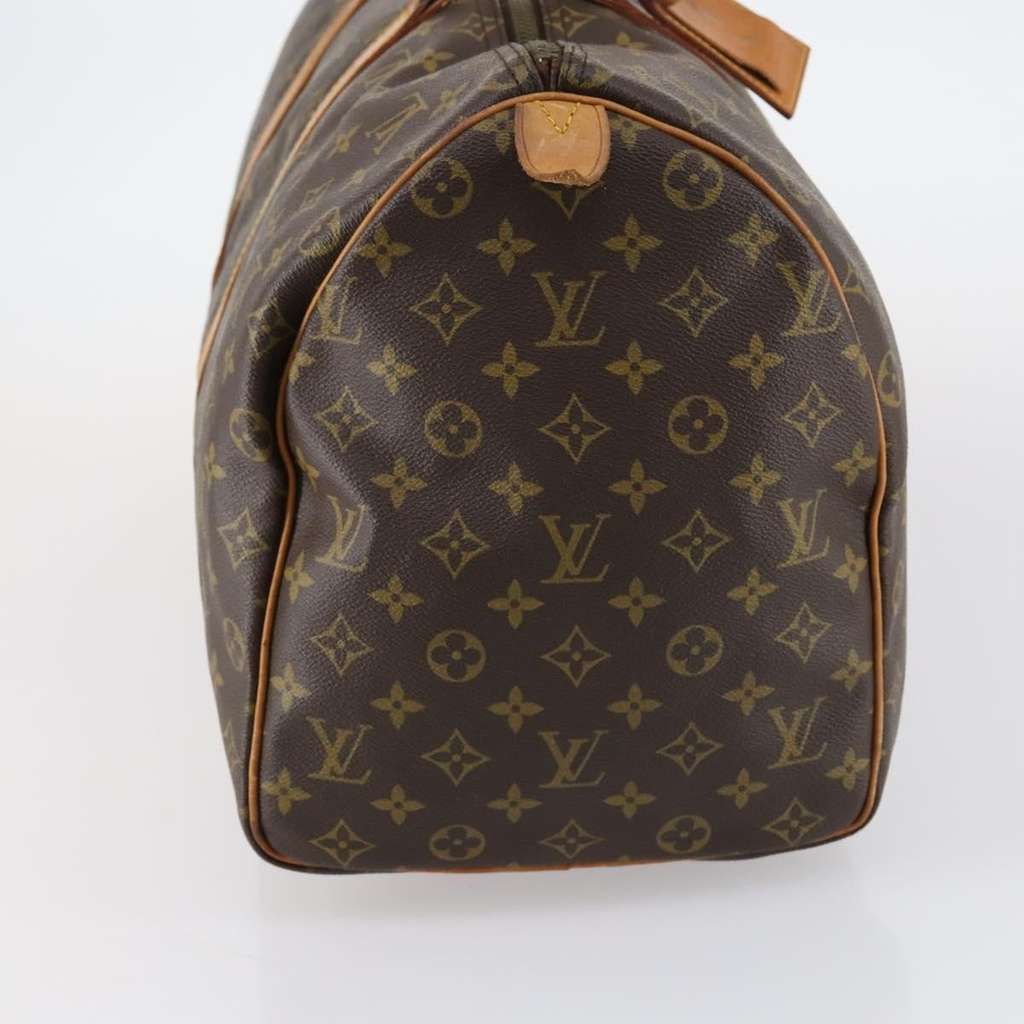 Louis Vuitton Keepall Bag Brown Canvas Fair condition - Model View