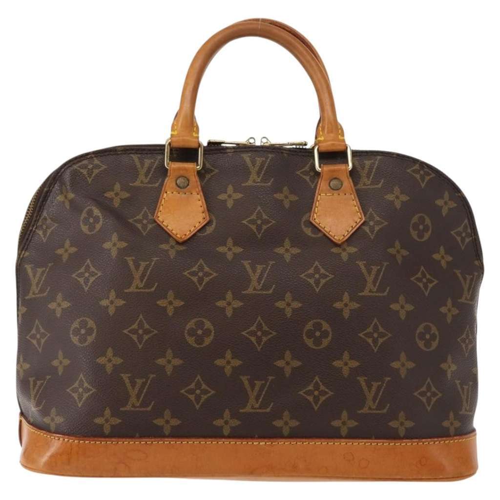 Louis Vuitton Vintage Alma Handbag Brown Canvas Good condition - Back View