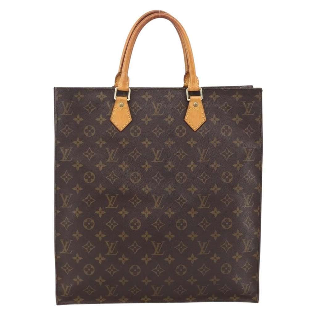 Louis Vuitton Vintage Sac Plat Bag Brown Canvas Good condition - Back View