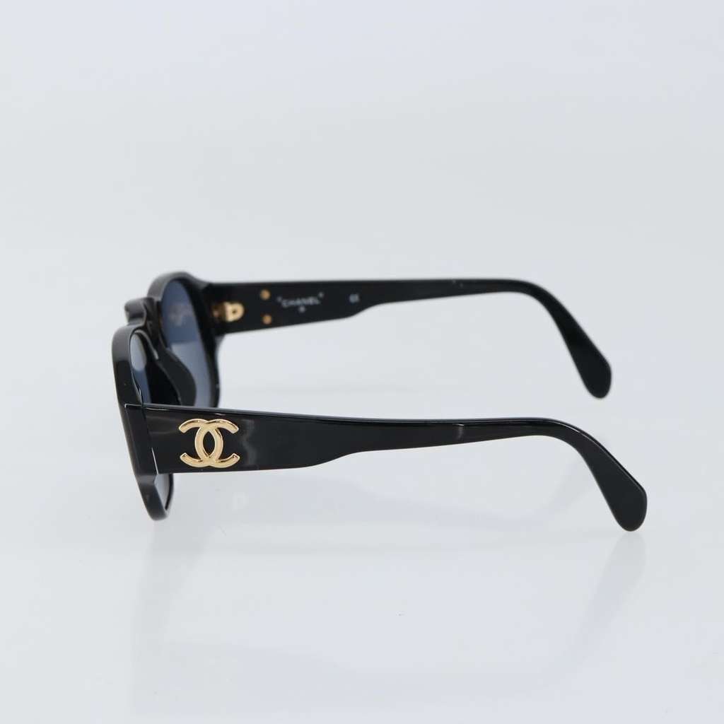 Chanel CHANEL Logo Sunglasses Eye Wear Black Plastic Good condition - Inside View