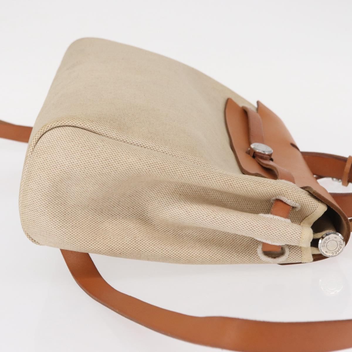 Hermès Herbag A Dos Backpack Beige Canvas Good condition - Inside View