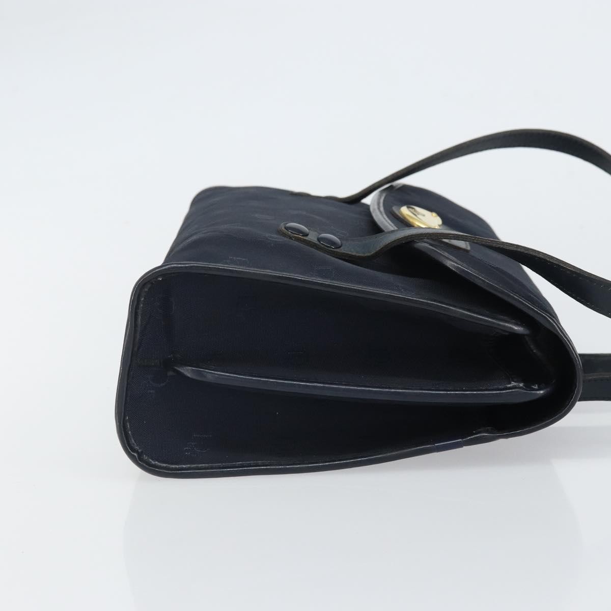 Christian Dior Vintage Honeycomb Handbag Navy Canvas Fair condition - Inside View