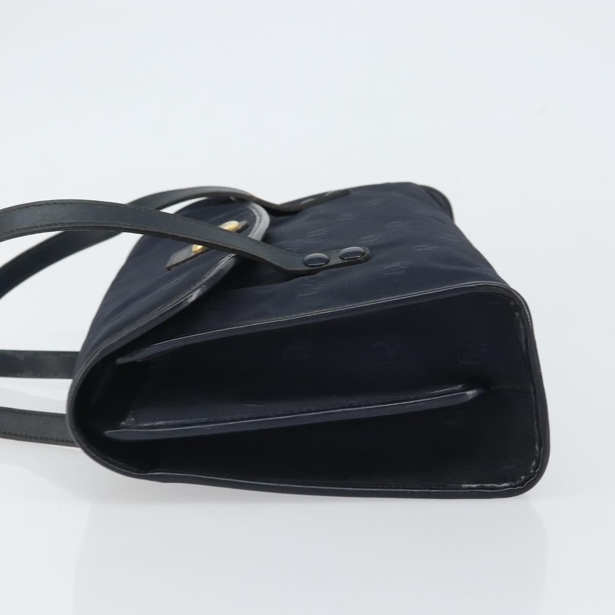 Christian Dior Vintage Honeycomb Handbag Navy Canvas Fair condition - Model View