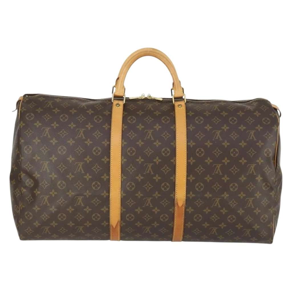 Louis Vuitton Keepall Bag Brown Canvas Good condition - Back View