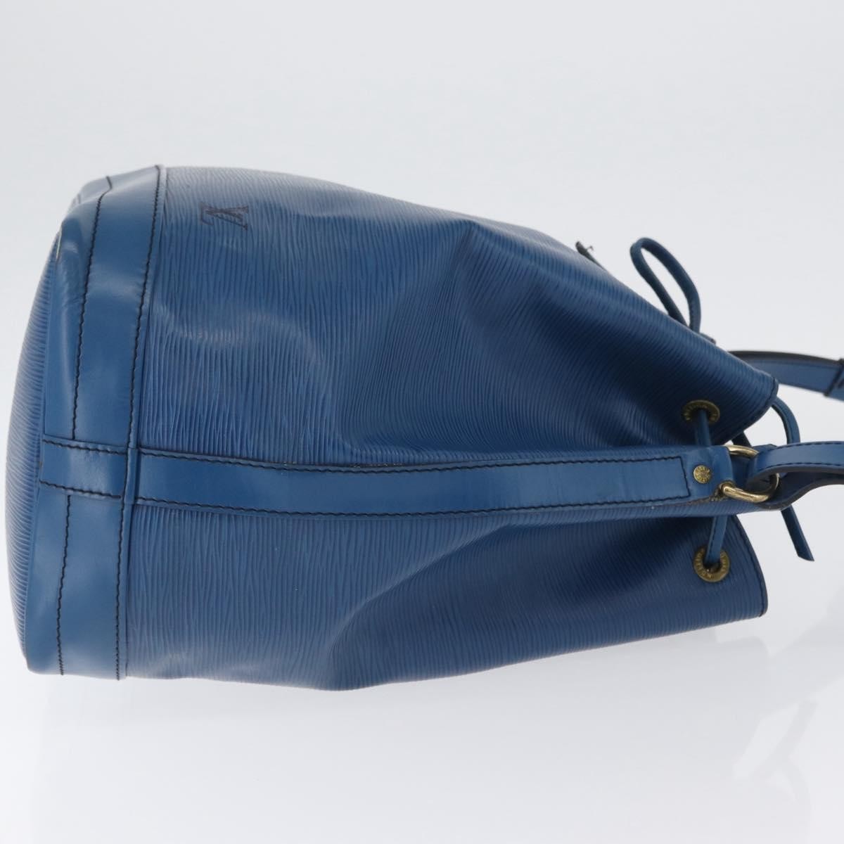 Louis Vuitton Petit Noe NM Handbag Blue Leather Good condition - Inside View