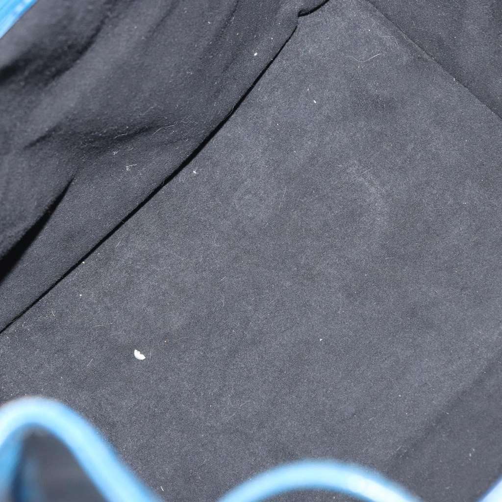 Louis Vuitton Petit Noe NM Handbag Blue Leather Good condition - Box View