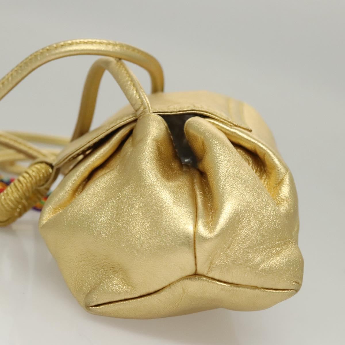 Loewe Vintage Crossbody Gold Leather Good condition - Inside View