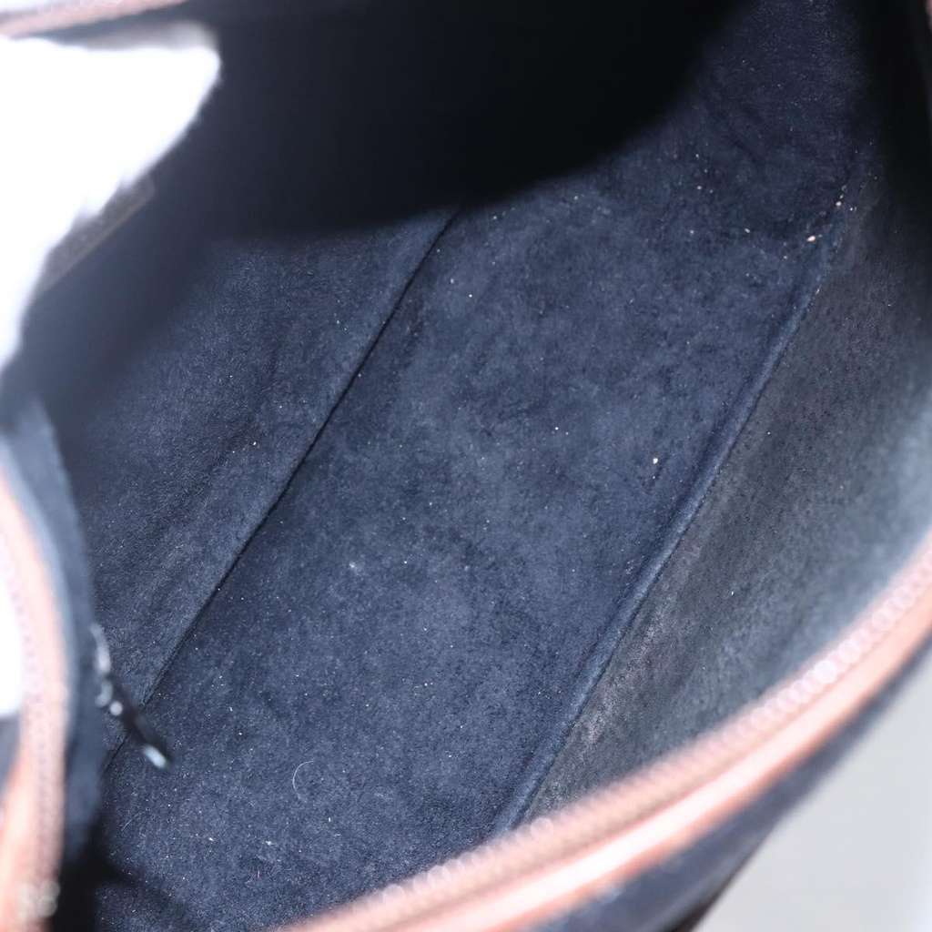 Gucci Vintage Shoulder Bag Black Leather Good condition - Box View