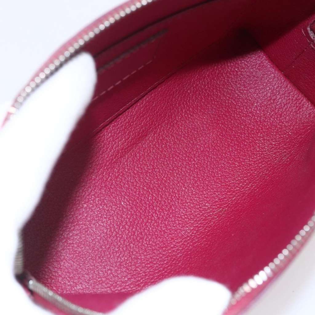 Louis Vuitton Cosmetic Pouch Burgundy Leather Fair condition - Box View