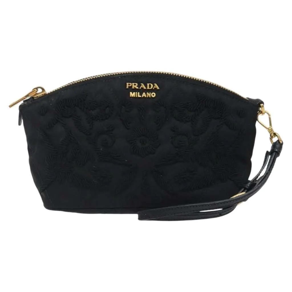Prada Vintage Pouch Black Good - Front View