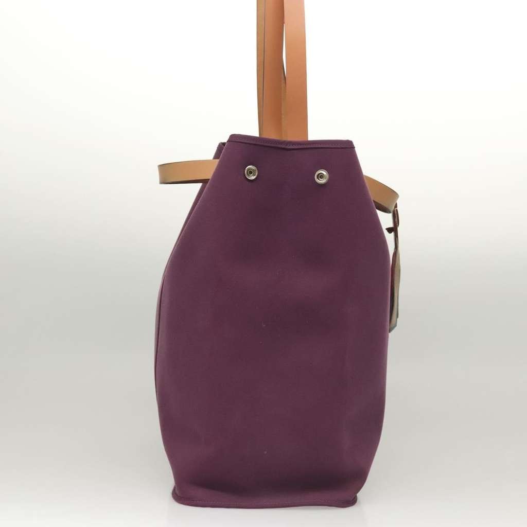 Hermès Cabag Handbag Purple Canvas Good condition - Model View