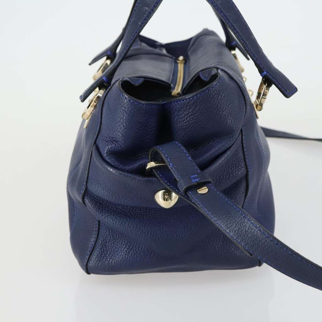 Chloe Bridget Convertible Satchel Navy Leather Good condition - Inside View
