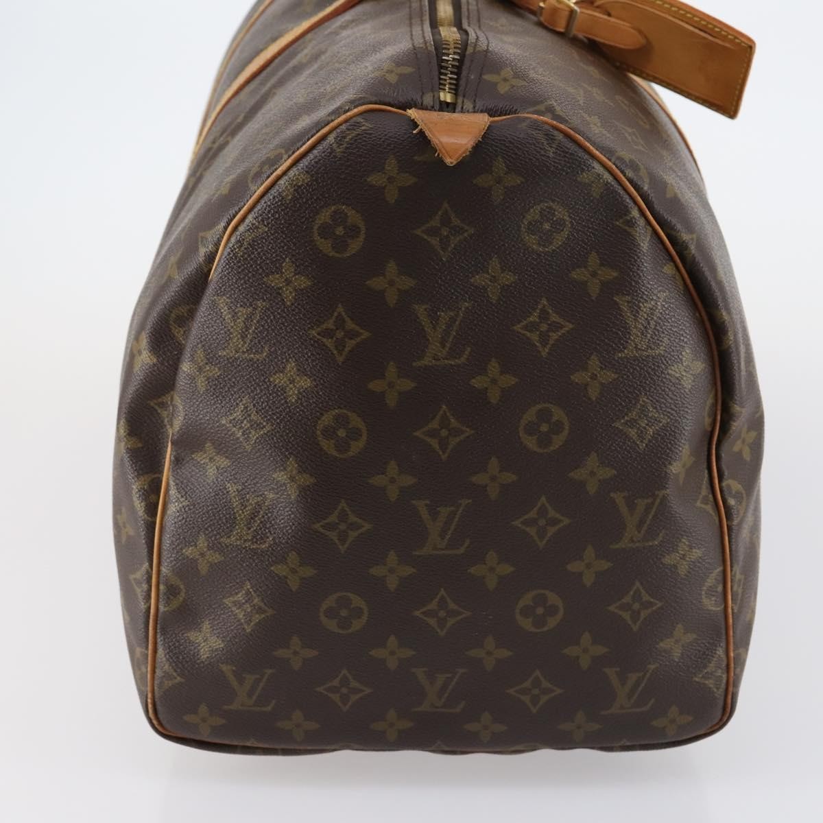 Louis Vuitton Keepall Bag Brown Canvas Fair condition - Model View