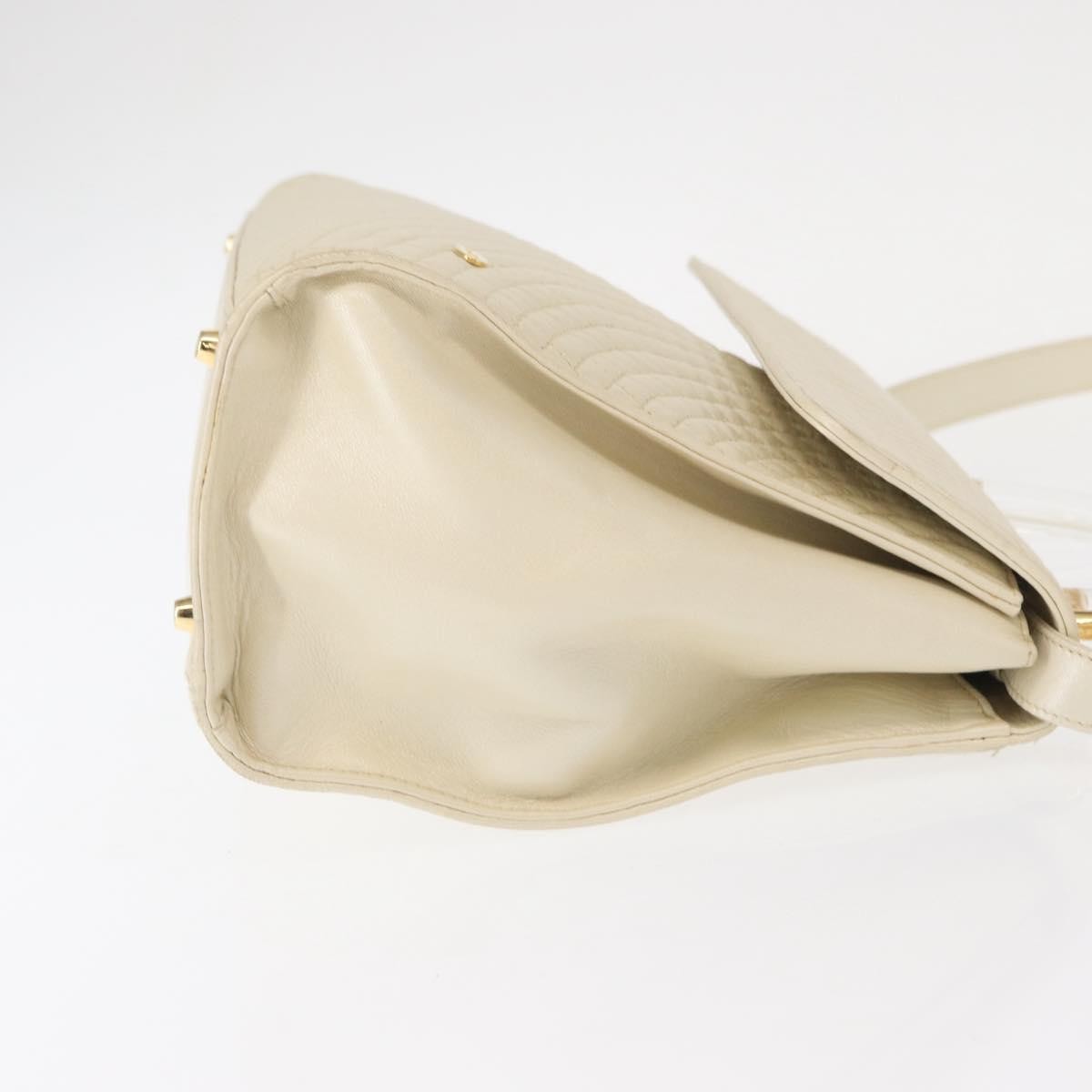 Bally Vintage Handbag Beige Leather Good condition - Inside View