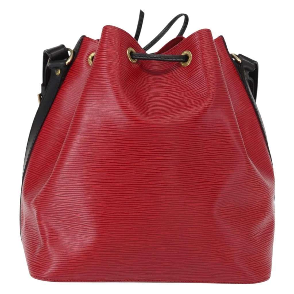 Louis Vuitton Bicolor Petit Noe Handbag Black Leather Good condition - Back View