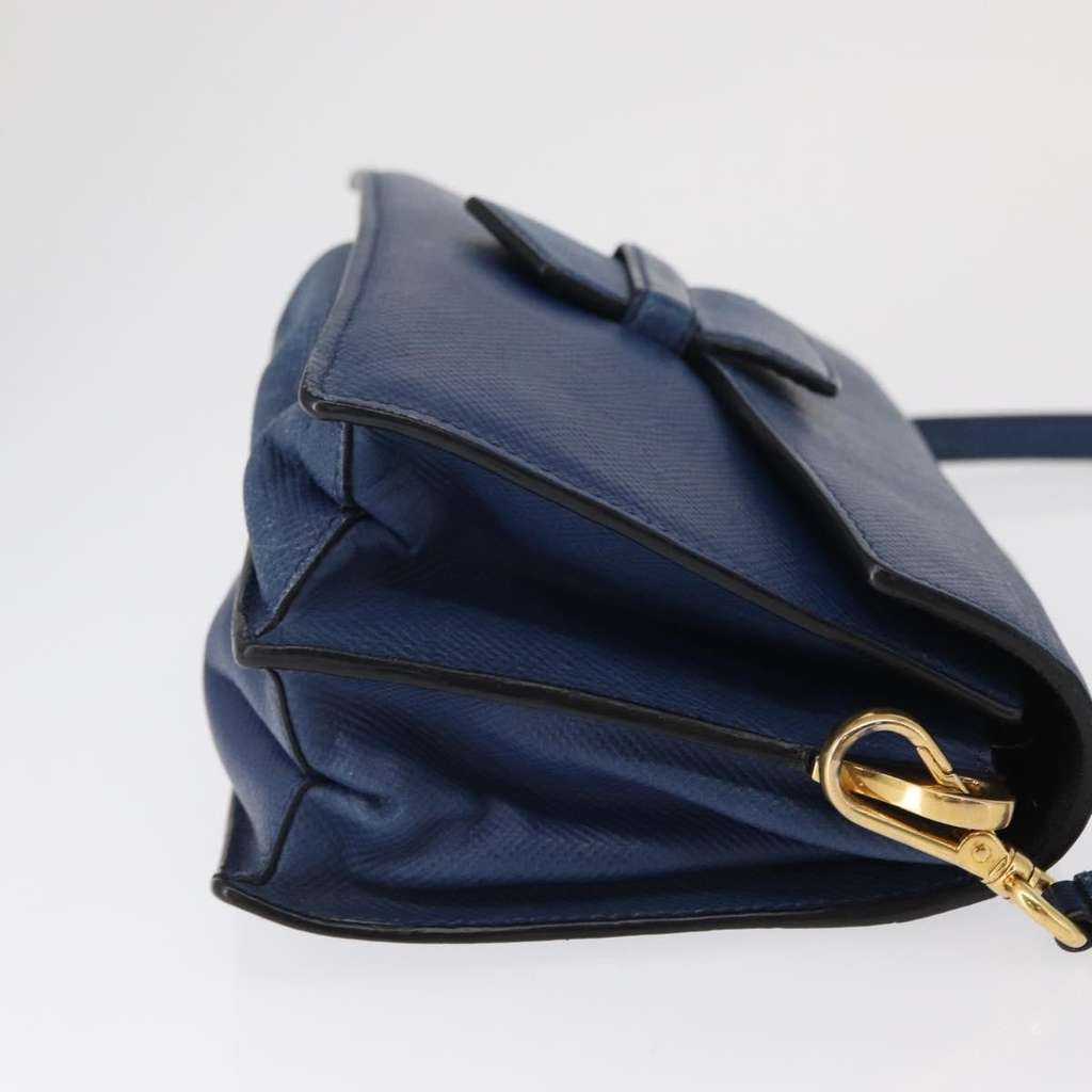 Prada Vintage Handbag Blue Leather Fair condition - Inside View