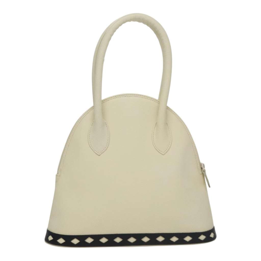 Saint Laurent Vintage Handbag White Leather Good condition - Back View