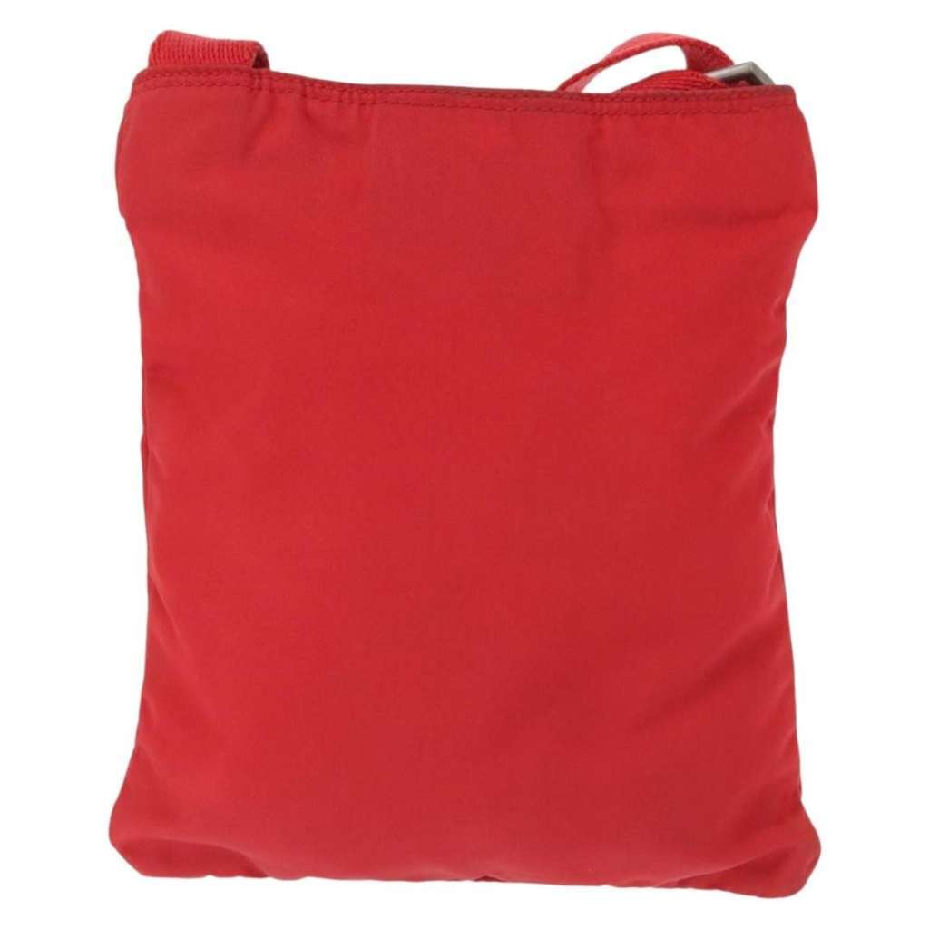 Prada Front Pocket Messenger Bag Red Good condition - Back View