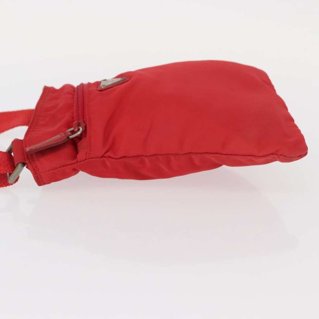 Prada Front Pocket Messenger Bag Red Good condition - Model View