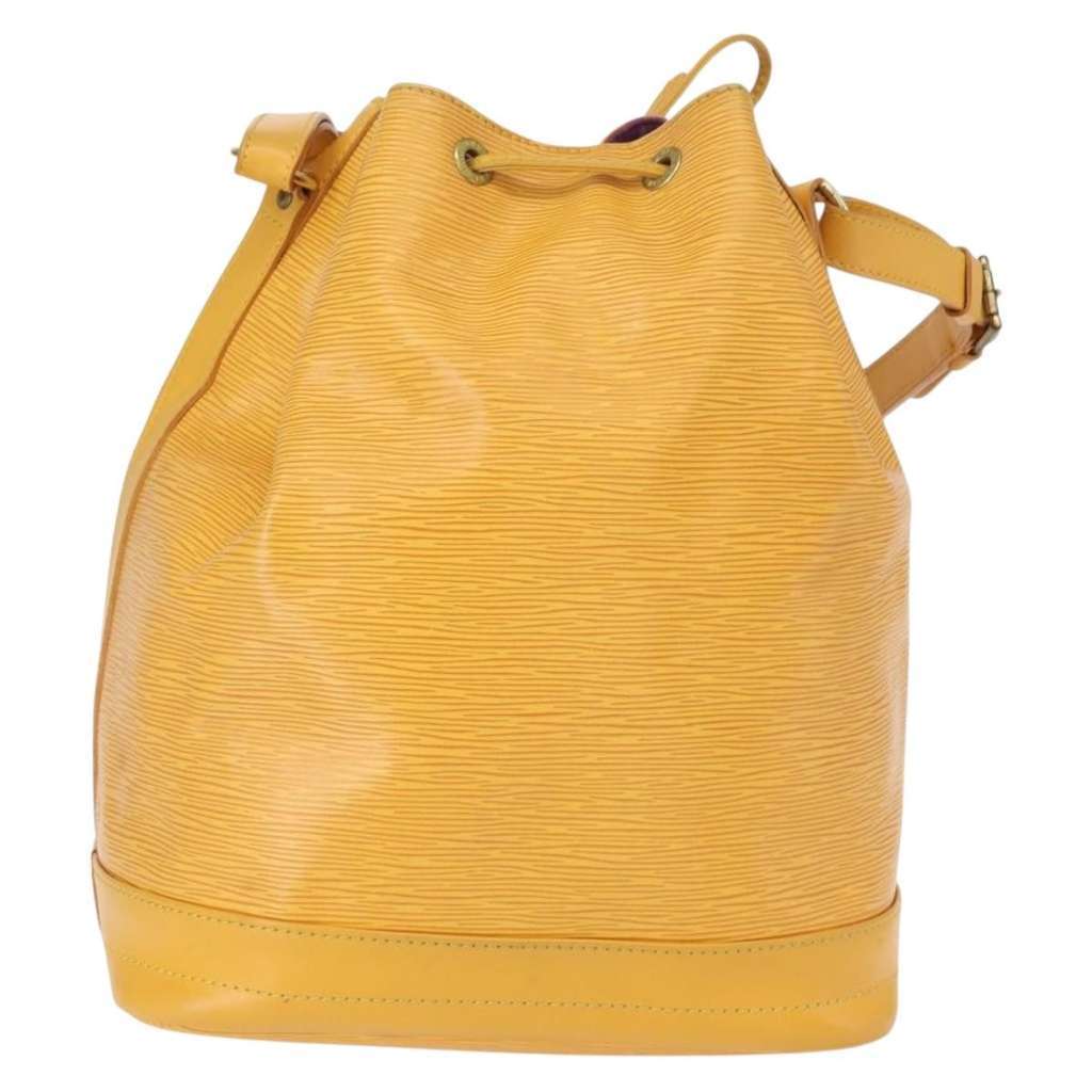 Louis Vuitton Noe Handbag Yellow Leather Good condition - Back View
